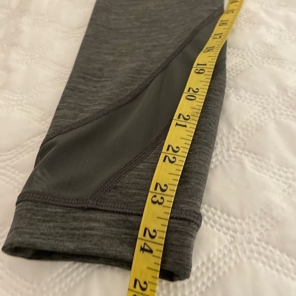 Member’s Mark Legging Woman’s L Gray Moisture Wicking Stretch Pockets Ankle - Picture 7 of 7